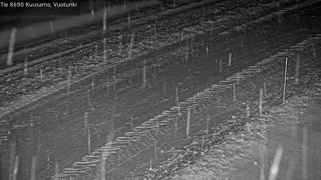Weather Camera Image Road 8690 Kuusamo, Vuotunki, Kuusamo, Pohjois-Pohjanmaa