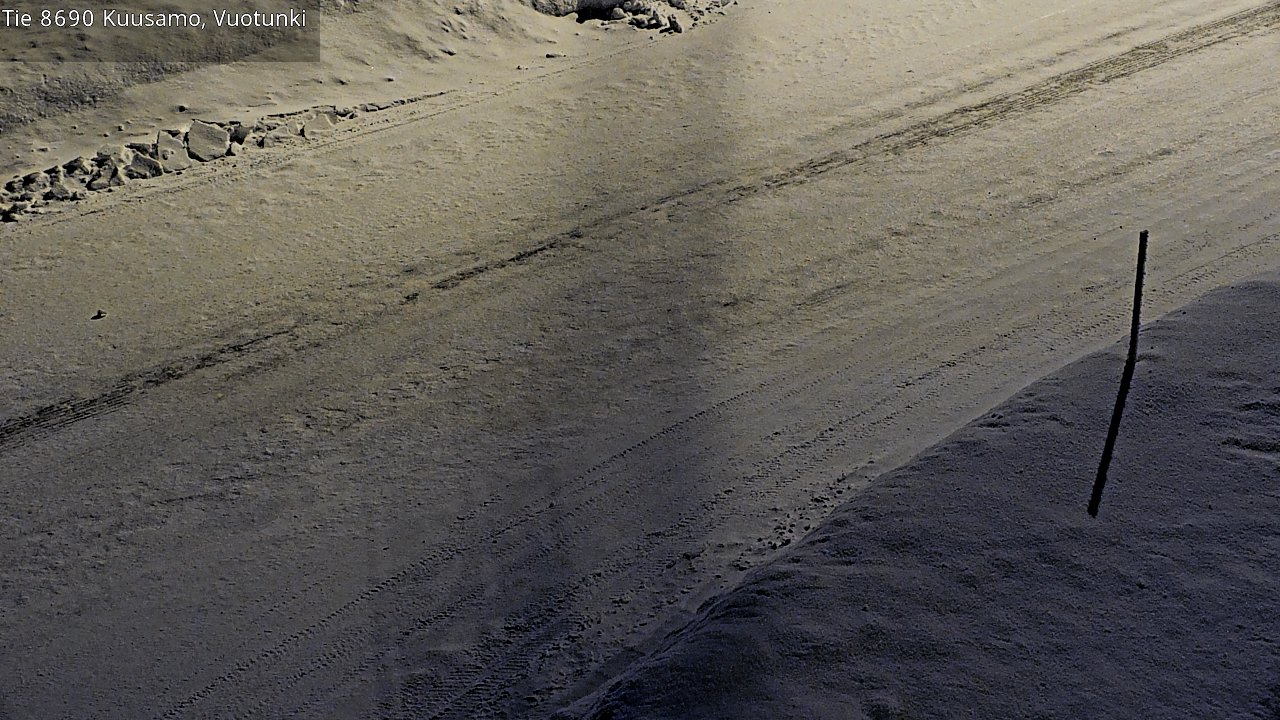 Weather Camera Image Road 8690 Kuusamo, Vuotunki, Kuusamo, Pohjois-Pohjanmaa