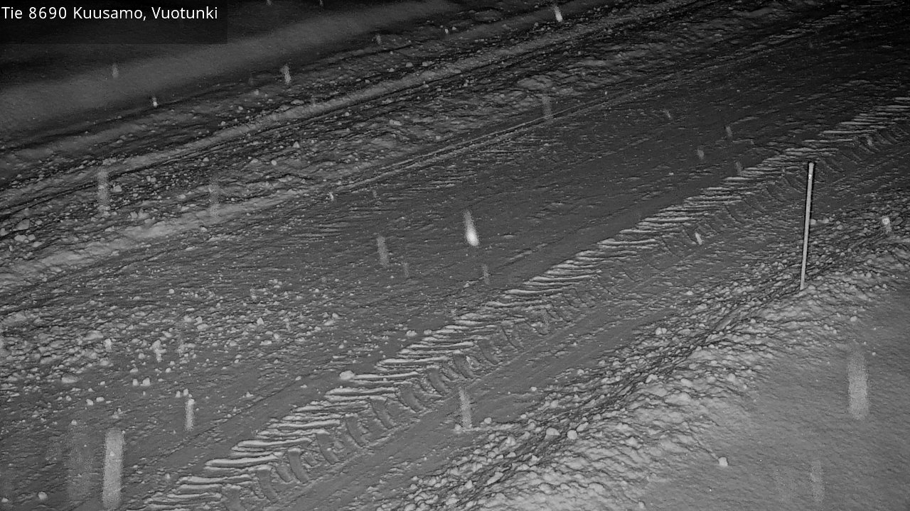 Weather Camera Image Road 8690 Kuusamo, Vuotunki, Kuusamo, Pohjois-Pohjanmaa