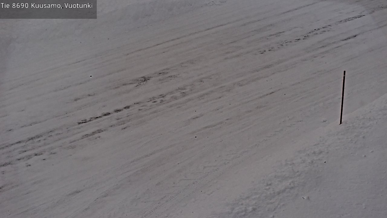 Weather Camera Image Road 8690 Kuusamo, Vuotunki, Kuusamo, Pohjois-Pohjanmaa