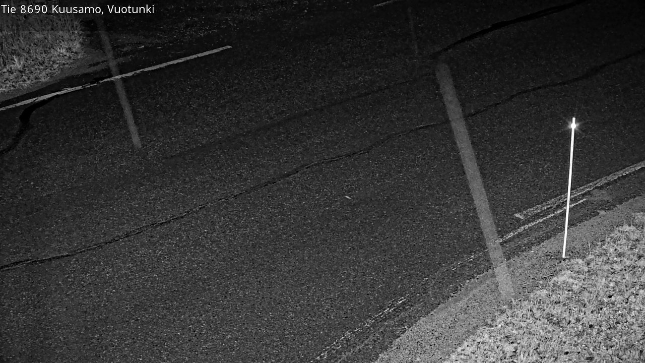 Weather Camera Image Road 8690 Kuusamo, Vuotunki, Kuusamo, Pohjois-Pohjanmaa