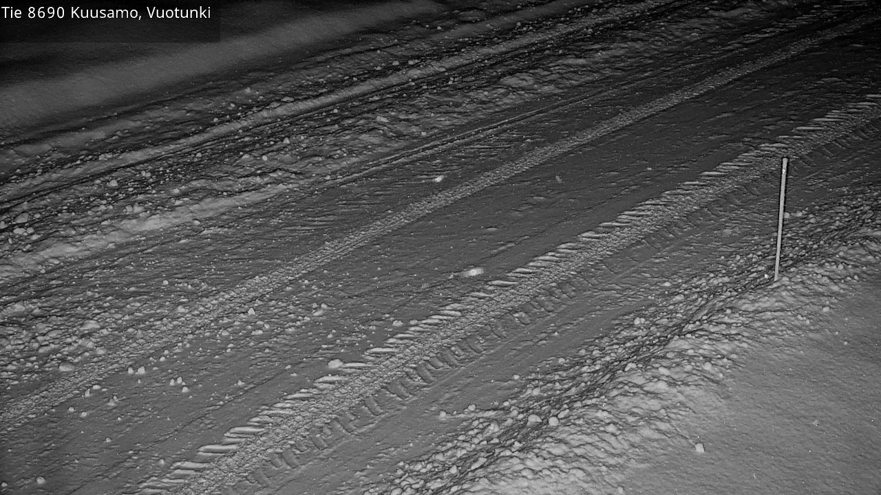 Weather Camera Image Road 8690 Kuusamo, Vuotunki, Kuusamo, Pohjois-Pohjanmaa