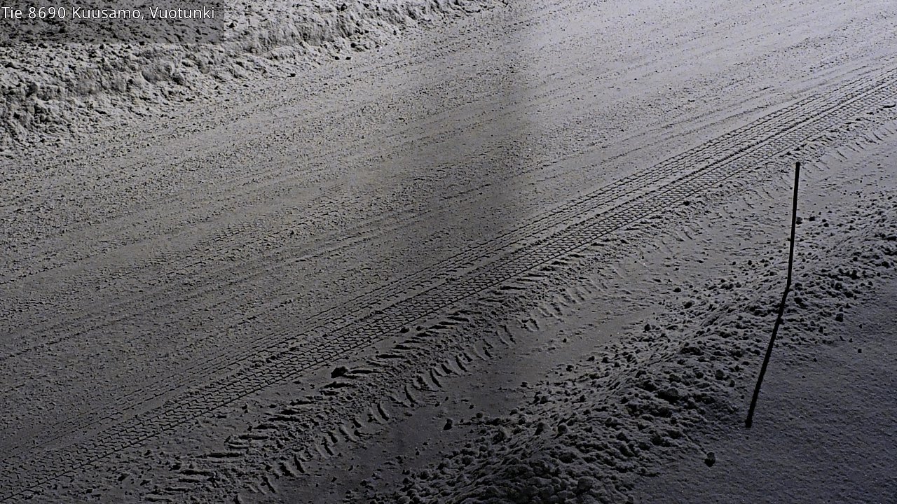 Weather Camera Image Road 8690 Kuusamo, Vuotunki, Kuusamo, Pohjois-Pohjanmaa