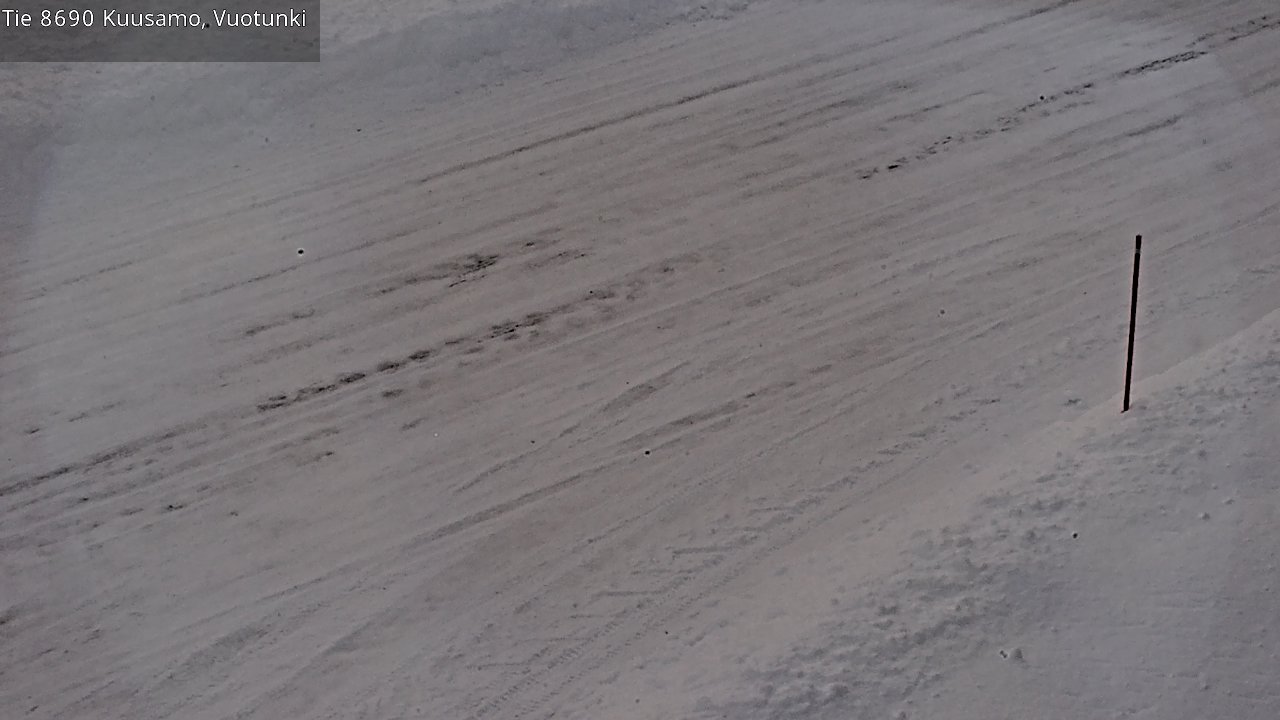 Weather Camera Image Road 8690 Kuusamo, Vuotunki, Kuusamo, Pohjois-Pohjanmaa