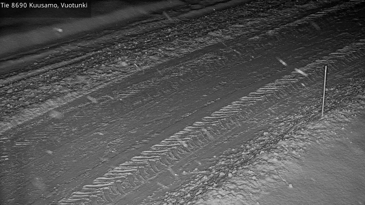 Weather Camera Image Road 8690 Kuusamo, Vuotunki, Kuusamo, Pohjois-Pohjanmaa