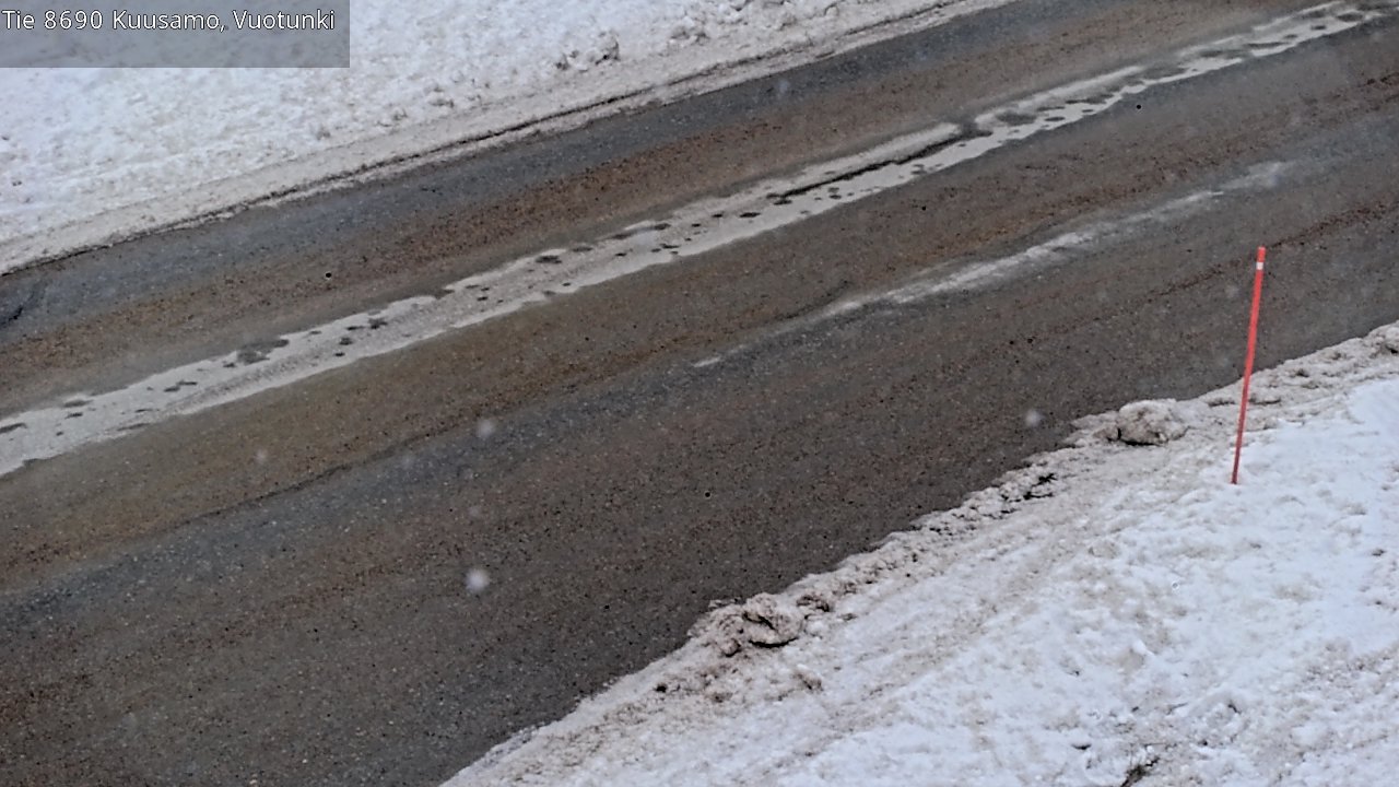 Weather Camera Image Road 8690 Kuusamo, Vuotunki, Kuusamo, Pohjois-Pohjanmaa