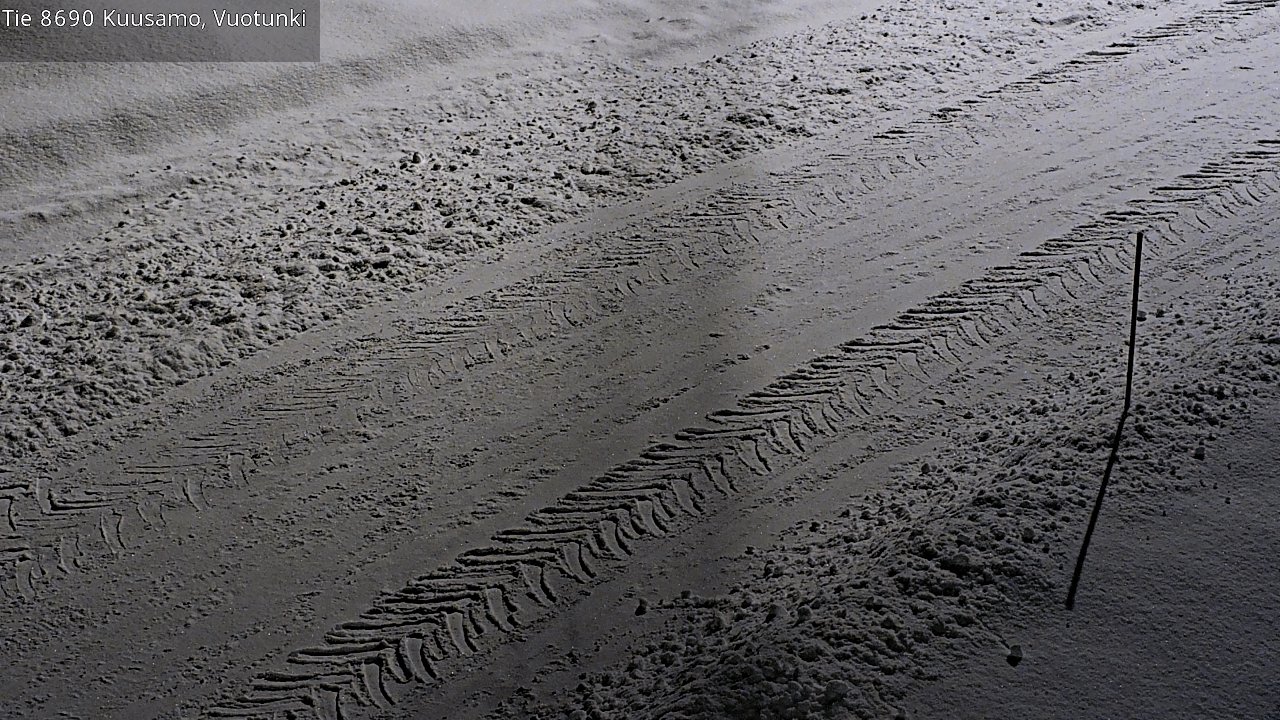Weather Camera Image Road 8690 Kuusamo, Vuotunki, Kuusamo, Pohjois-Pohjanmaa