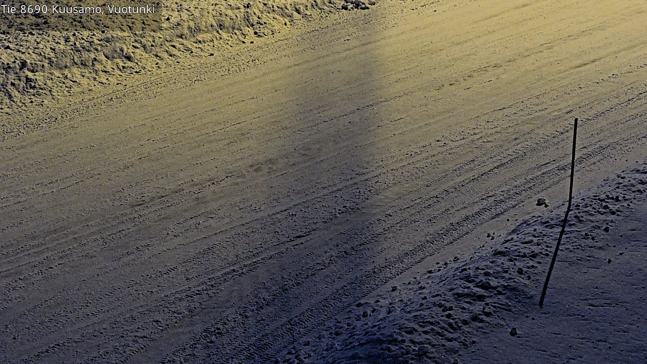 Weather Camera Image Road 8690 Kuusamo, Vuotunki, Kuusamo, Pohjois-Pohjanmaa