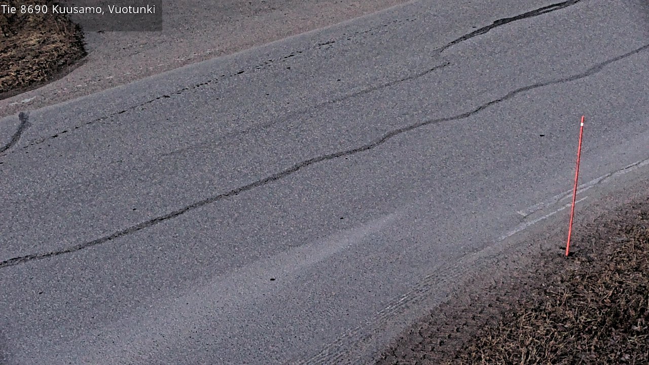 Weather Camera Image Väg 8690 Kuusamo, Vuotunki, Kuusamo, Pohjois-Pohjanmaa