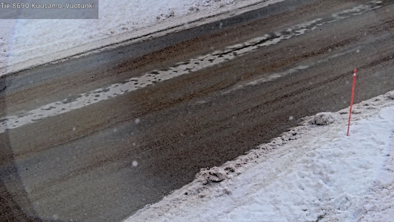 Weather Camera Image Road 8690 Kuusamo, Vuotunki, Kuusamo, Pohjois-Pohjanmaa