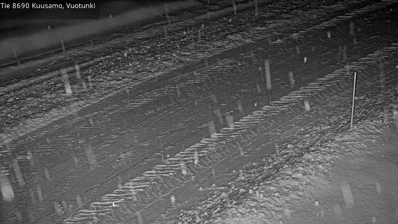 Weather Camera Image Road 8690 Kuusamo, Vuotunki, Kuusamo, Pohjois-Pohjanmaa