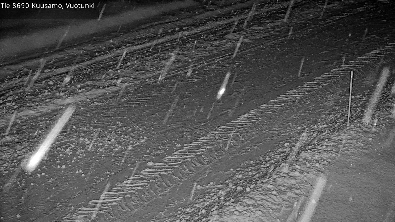Weather Camera Image Road 8690 Kuusamo, Vuotunki, Kuusamo, Pohjois-Pohjanmaa