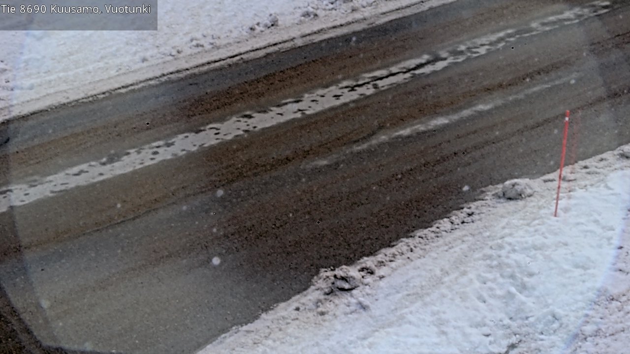 Weather Camera Image Road 8690 Kuusamo, Vuotunki, Kuusamo, Pohjois-Pohjanmaa