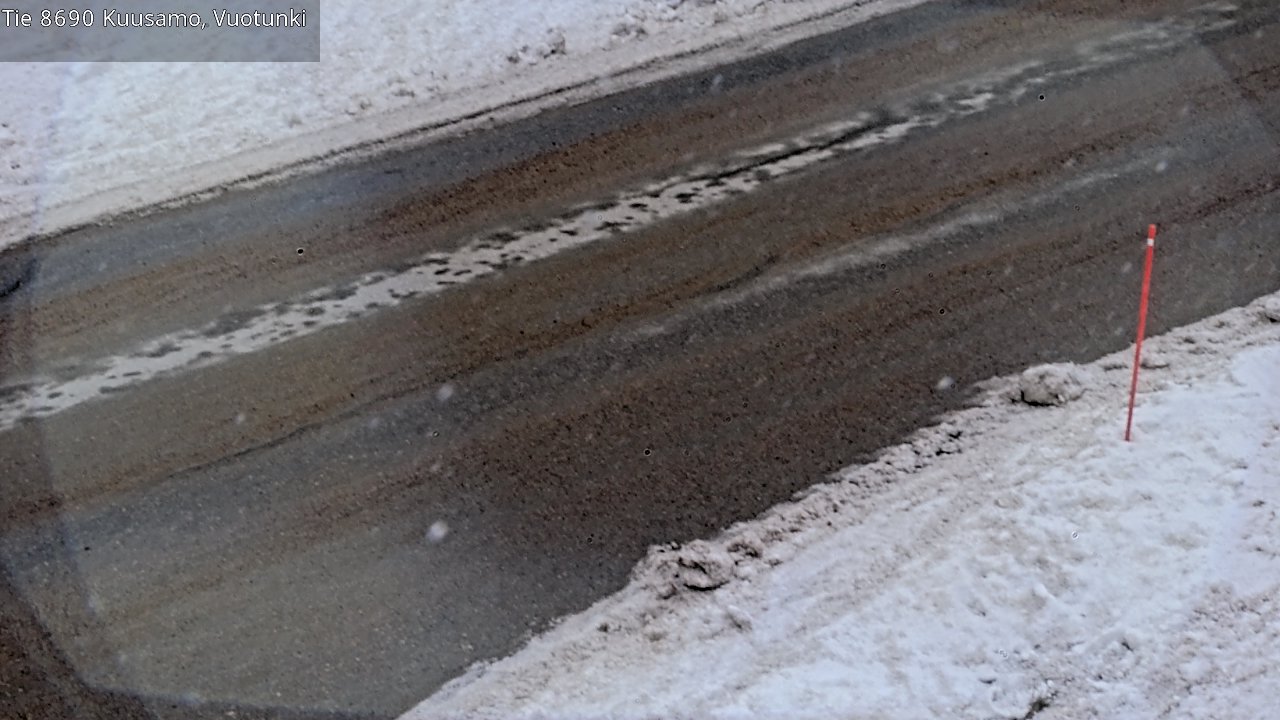 Weather Camera Image Road 8690 Kuusamo, Vuotunki, Kuusamo, Pohjois-Pohjanmaa