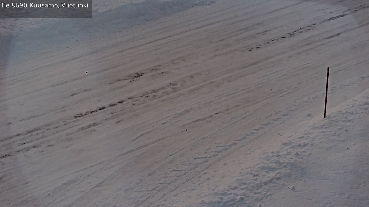 Weather Camera Image Road 8690 Kuusamo, Vuotunki, Kuusamo, Pohjois-Pohjanmaa
