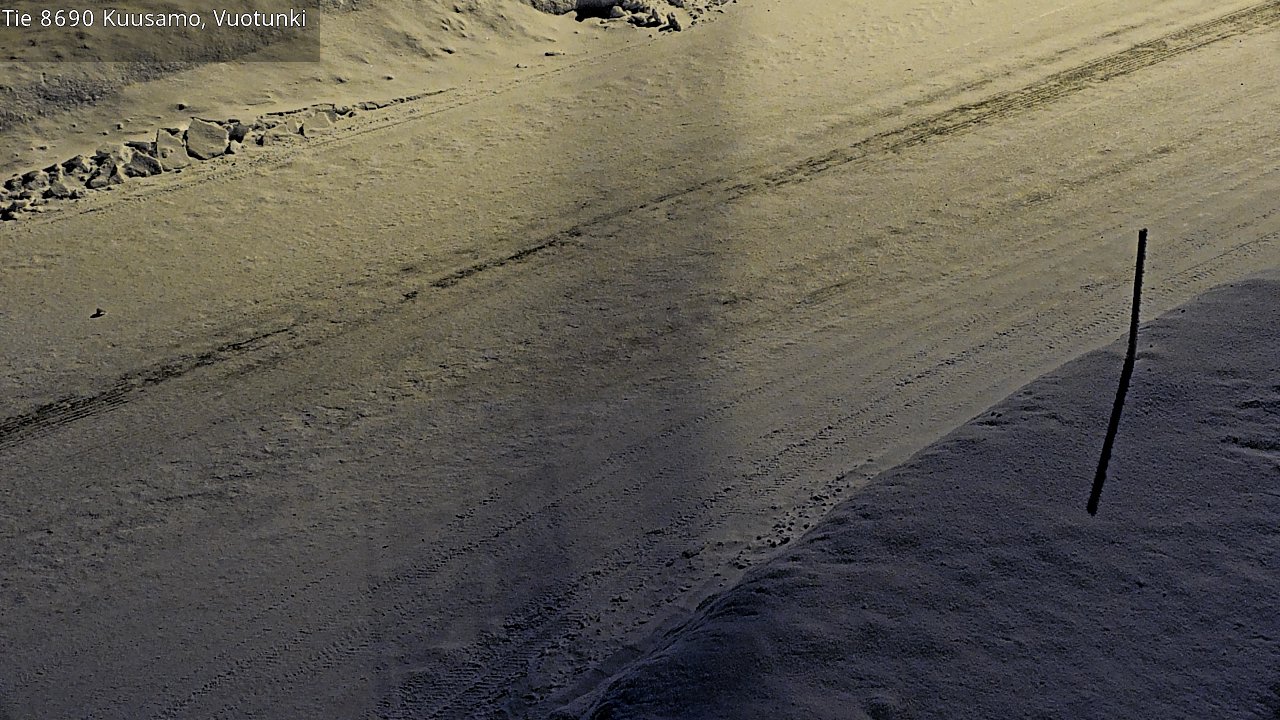 Weather Camera Image Road 8690 Kuusamo, Vuotunki, Kuusamo, Pohjois-Pohjanmaa