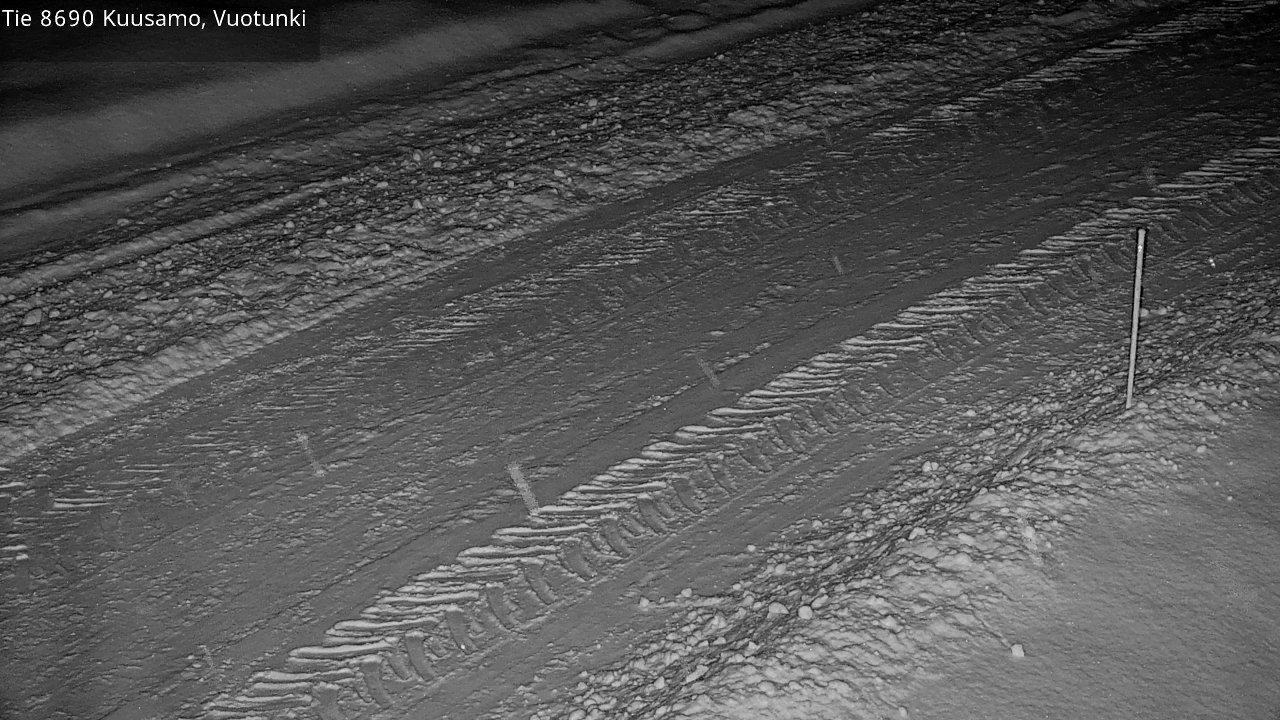 Weather Camera Image Road 8690 Kuusamo, Vuotunki, Kuusamo, Pohjois-Pohjanmaa