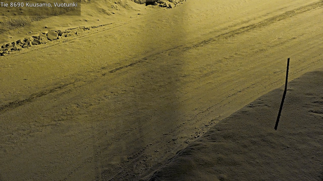 Weather Camera Image Road 8690 Kuusamo, Vuotunki, Kuusamo, Pohjois-Pohjanmaa