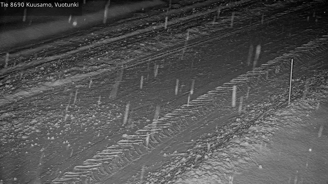 Weather Camera Image Road 8690 Kuusamo, Vuotunki, Kuusamo, Pohjois-Pohjanmaa
