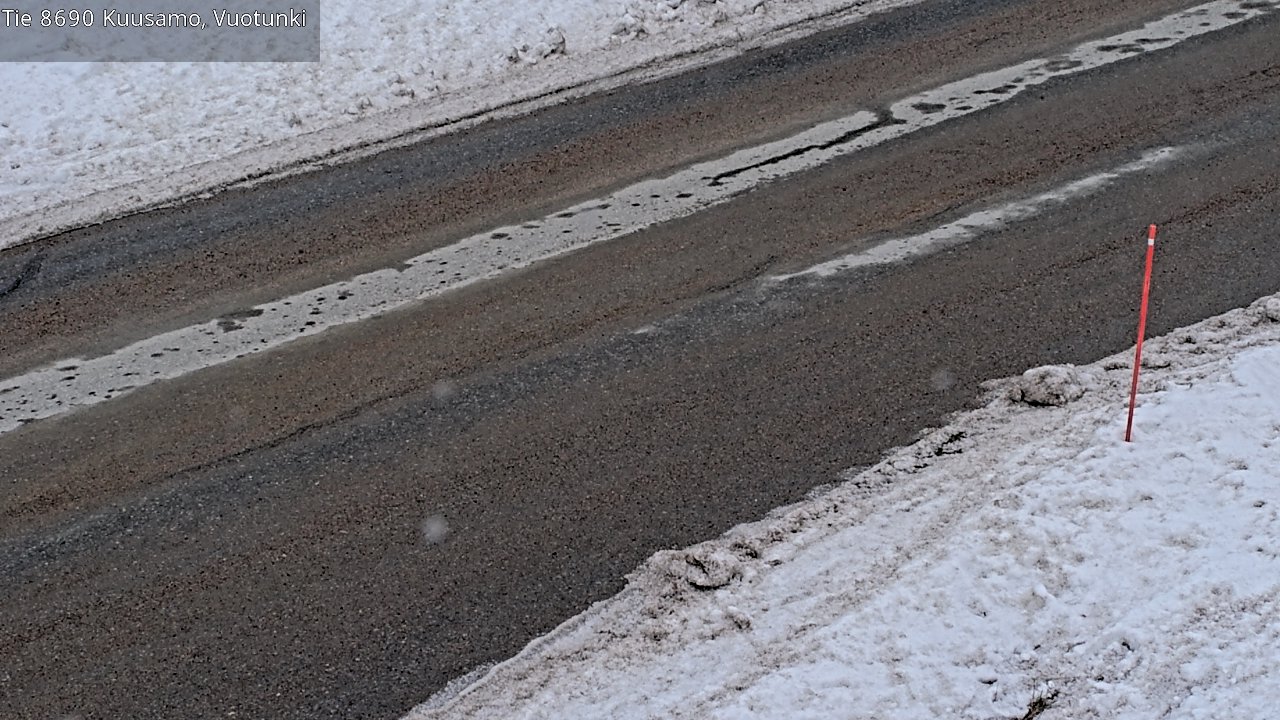 Weather Camera Image Road 8690 Kuusamo, Vuotunki, Kuusamo, Pohjois-Pohjanmaa