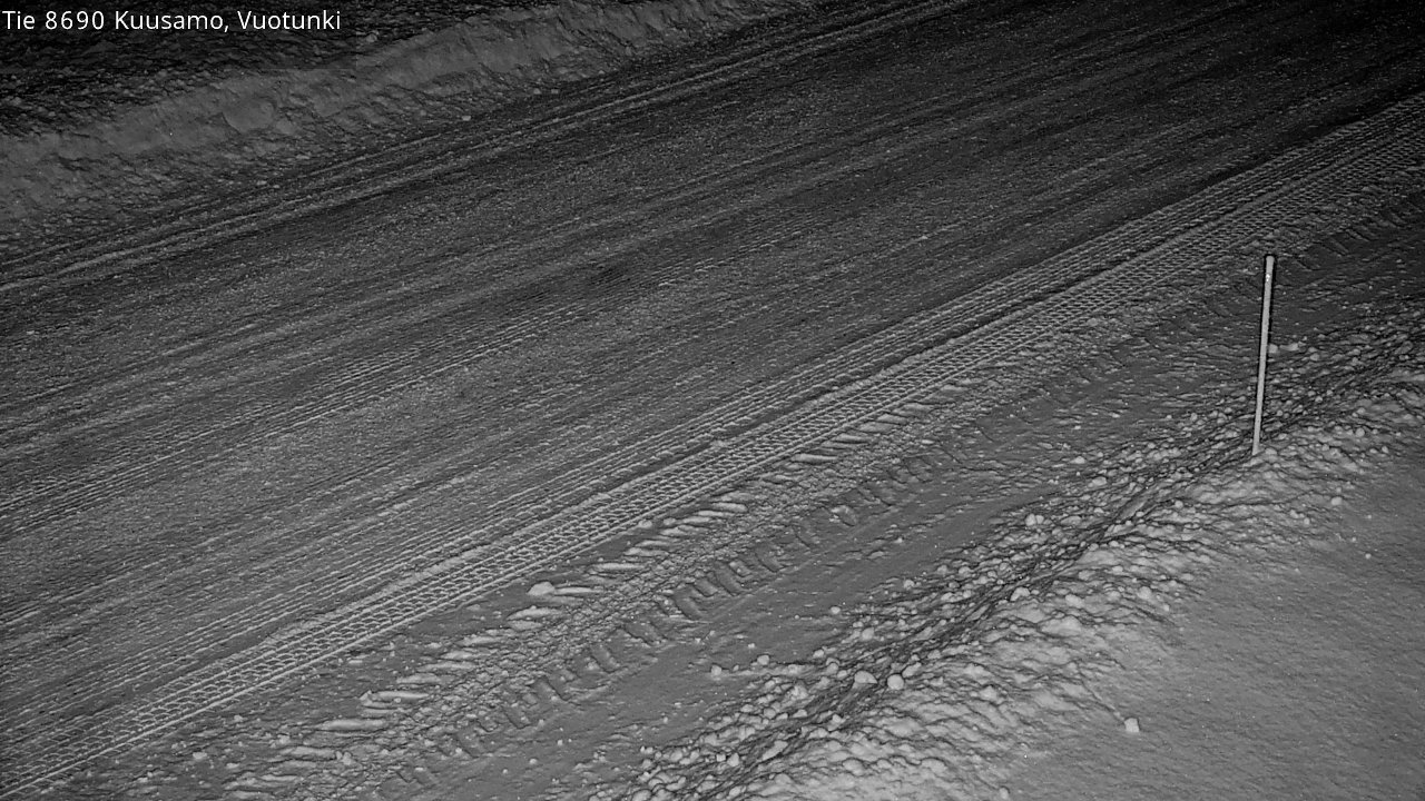 Weather Camera Image Road 8690 Kuusamo, Vuotunki, Kuusamo, Pohjois-Pohjanmaa