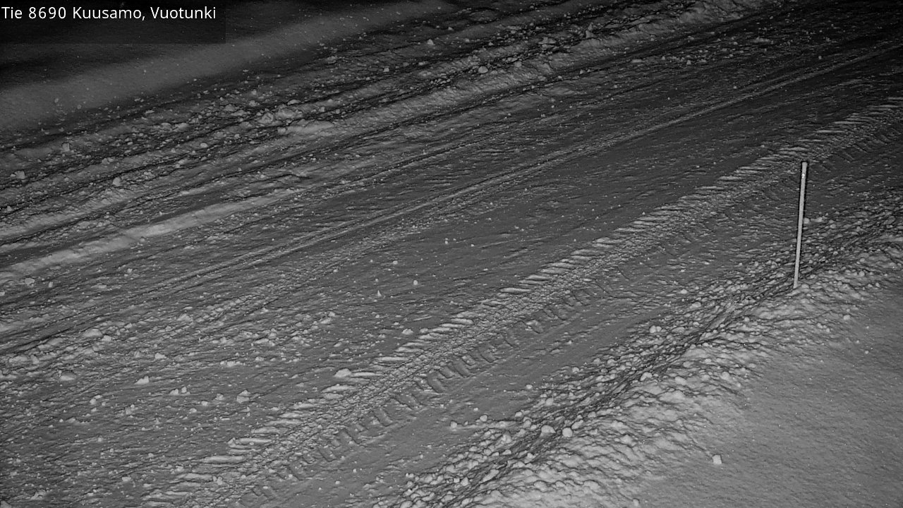 Weather Camera Image Road 8690 Kuusamo, Vuotunki, Kuusamo, Pohjois-Pohjanmaa