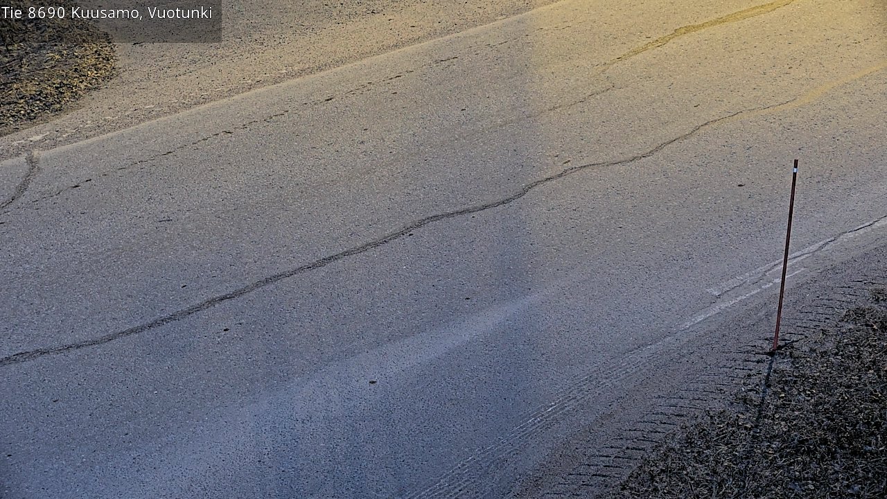 Weather Camera Image Väg 8690 Kuusamo, Vuotunki, Kuusamo, Pohjois-Pohjanmaa