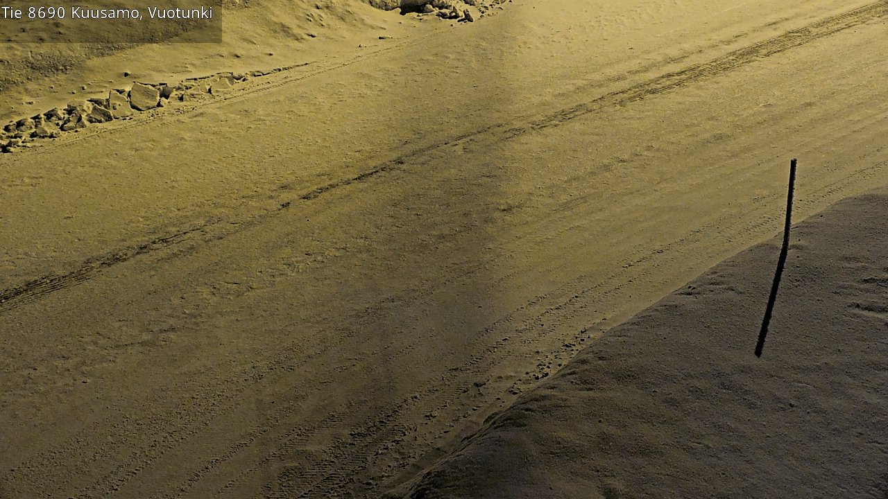 Weather Camera Image Väg 8690 Kuusamo, Vuotunki, Kuusamo, Pohjois-Pohjanmaa