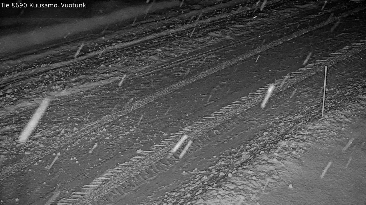 Weather Camera Image Road 8690 Kuusamo, Vuotunki, Kuusamo, Pohjois-Pohjanmaa