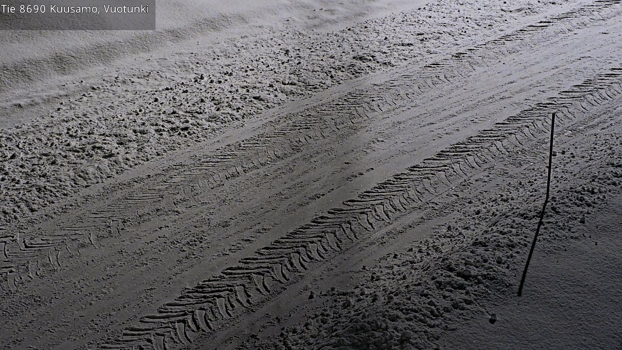 Weather Camera Image Road 8690 Kuusamo, Vuotunki, Kuusamo, Pohjois-Pohjanmaa