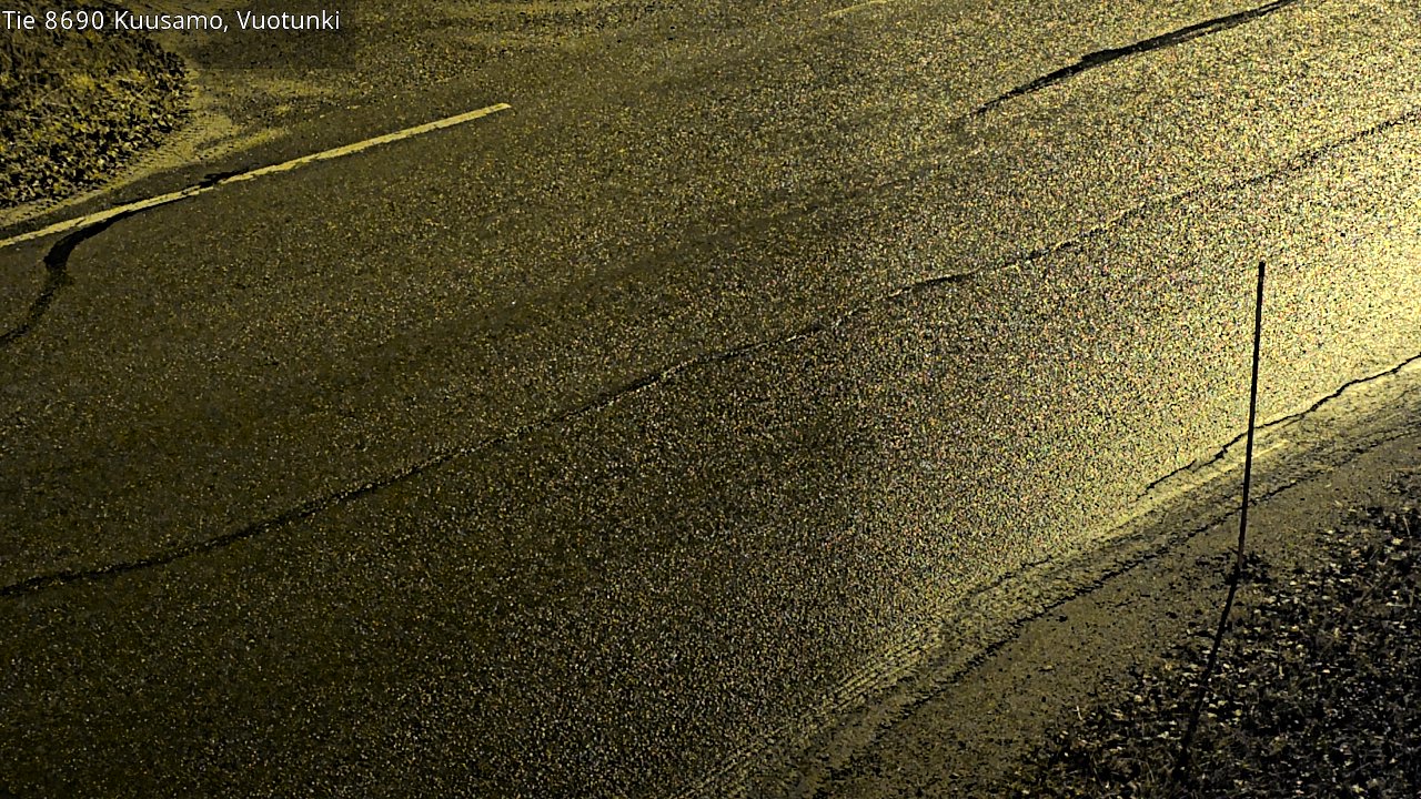 Weather Camera Image Road 8690 Kuusamo, Vuotunki, Kuusamo, Pohjois-Pohjanmaa