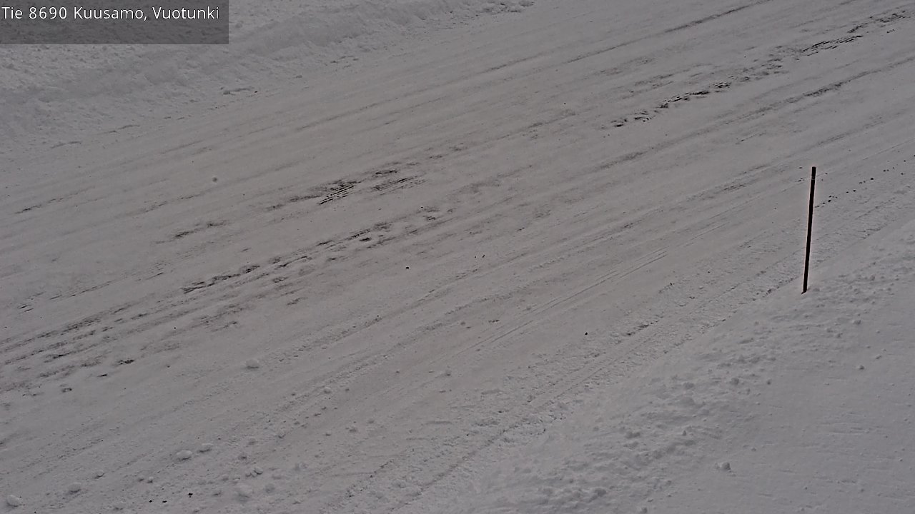 Weather Camera Image Road 8690 Kuusamo, Vuotunki, Kuusamo, Pohjois-Pohjanmaa