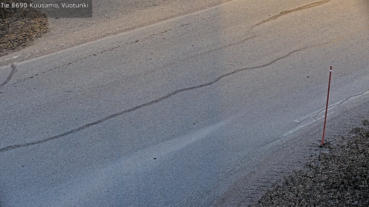 Weather Camera Image Väg 8690 Kuusamo, Vuotunki, Kuusamo, Pohjois-Pohjanmaa