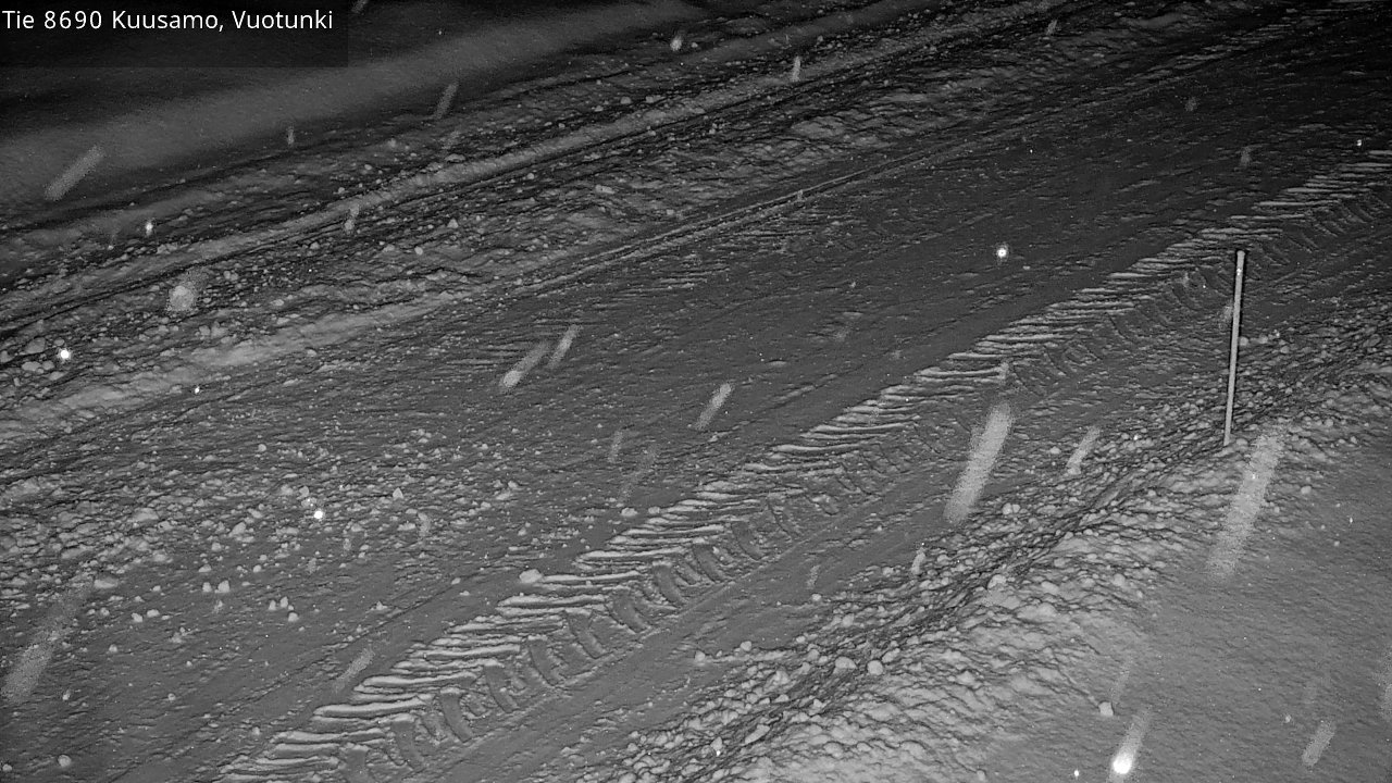 Weather Camera Image Road 8690 Kuusamo, Vuotunki, Kuusamo, Pohjois-Pohjanmaa