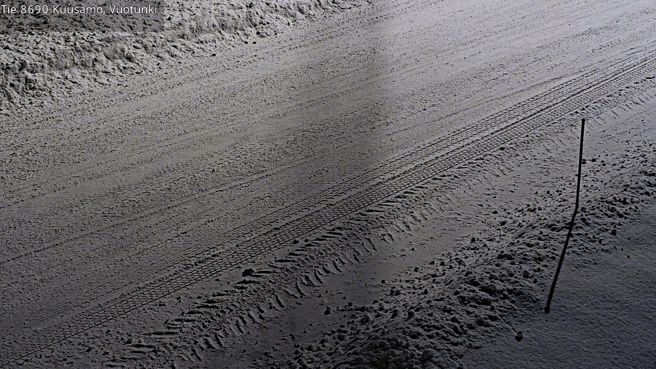Weather Camera Image Road 8690 Kuusamo, Vuotunki, Kuusamo, Pohjois-Pohjanmaa