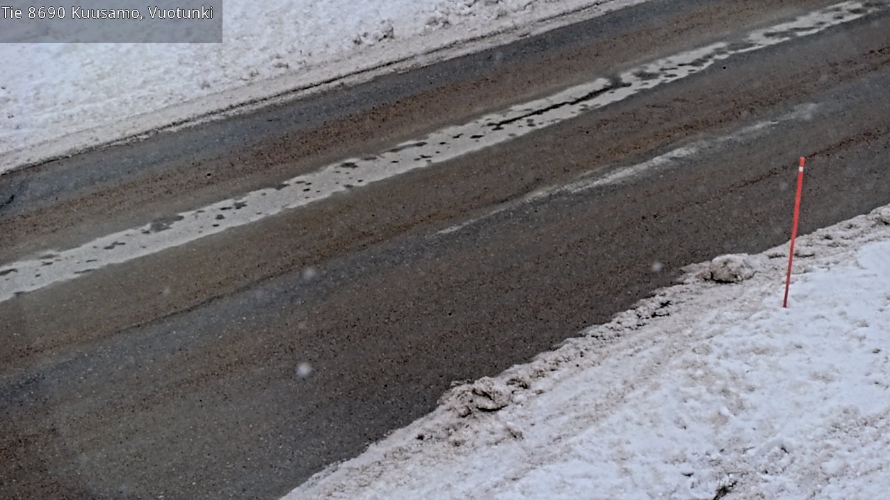 Weather Camera Image Road 8690 Kuusamo, Vuotunki, Kuusamo, Pohjois-Pohjanmaa