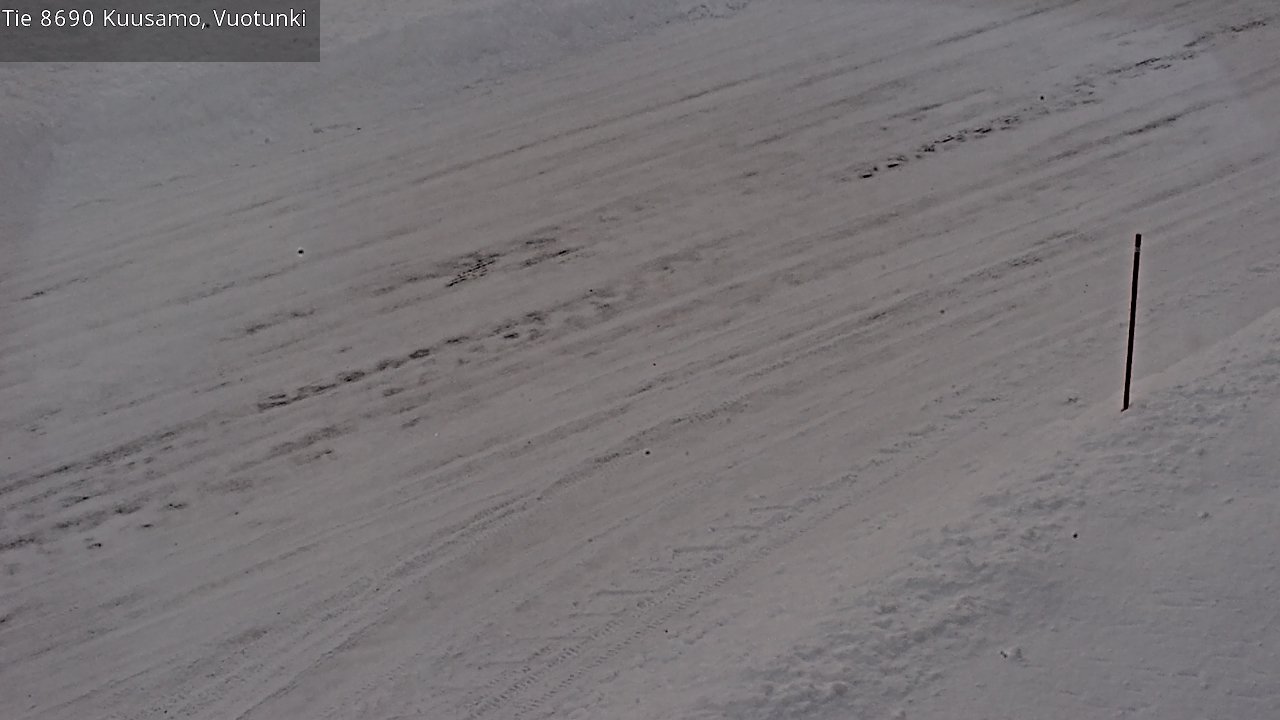 Weather Camera Image Road 8690 Kuusamo, Vuotunki, Kuusamo, Pohjois-Pohjanmaa