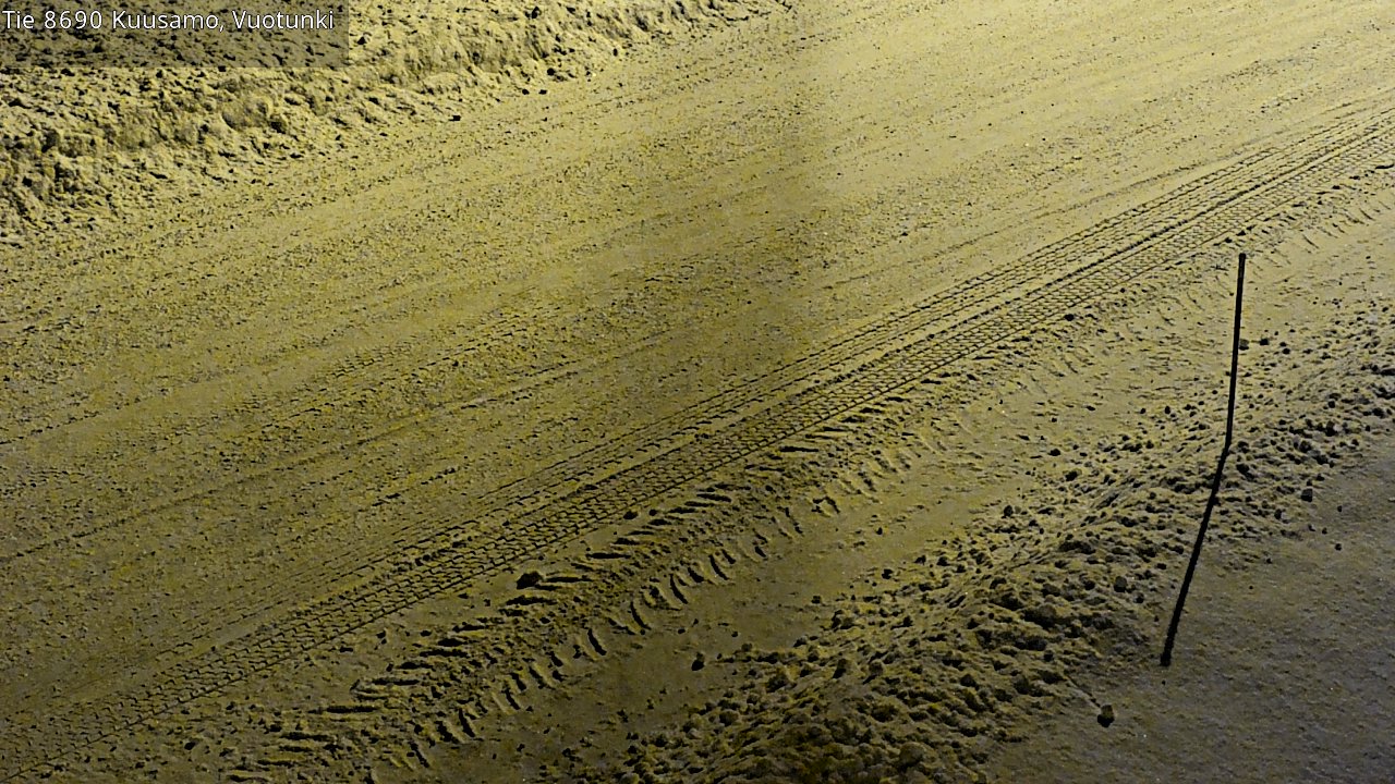 Weather Camera Image Road 8690 Kuusamo, Vuotunki, Kuusamo, Pohjois-Pohjanmaa