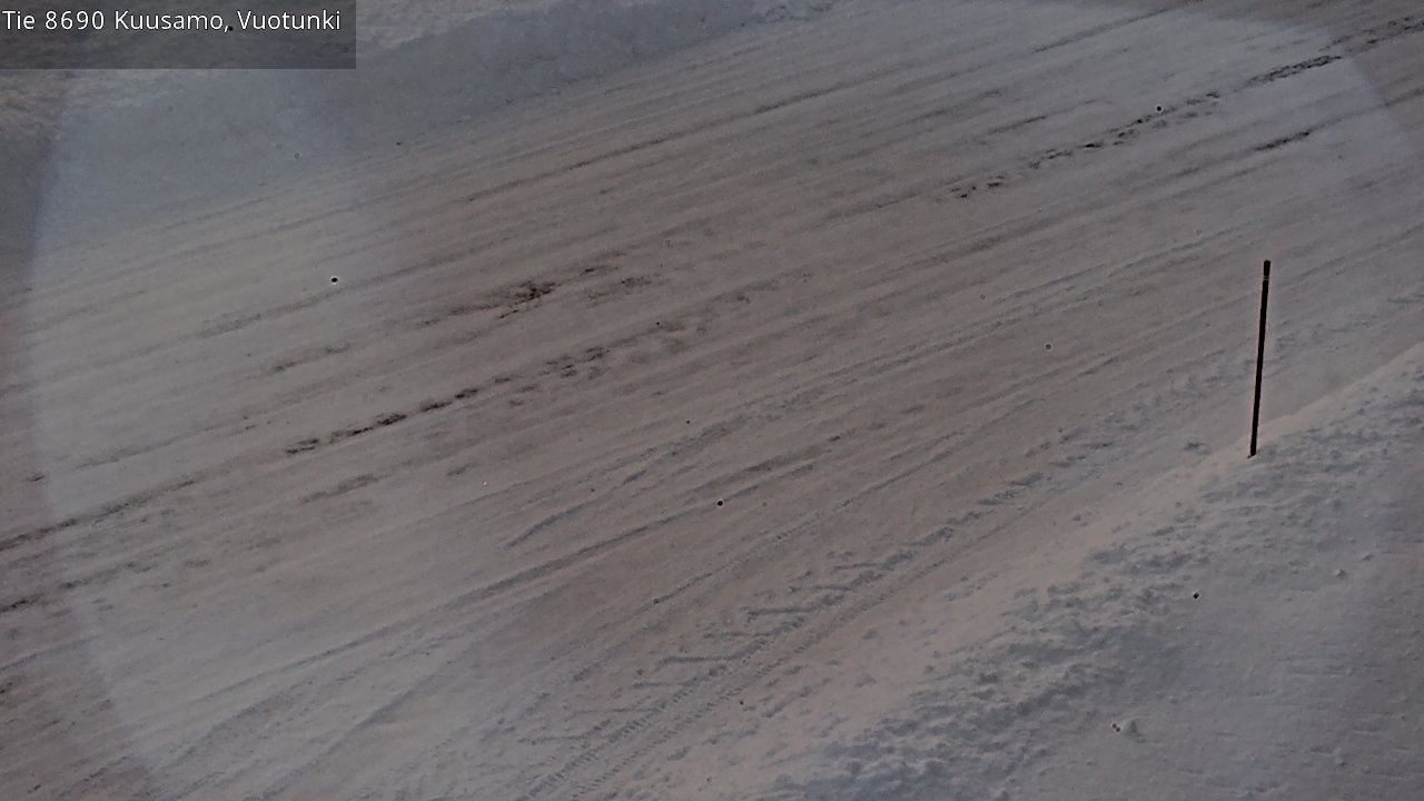 Weather Camera Image Road 8690 Kuusamo, Vuotunki, Kuusamo, Pohjois-Pohjanmaa