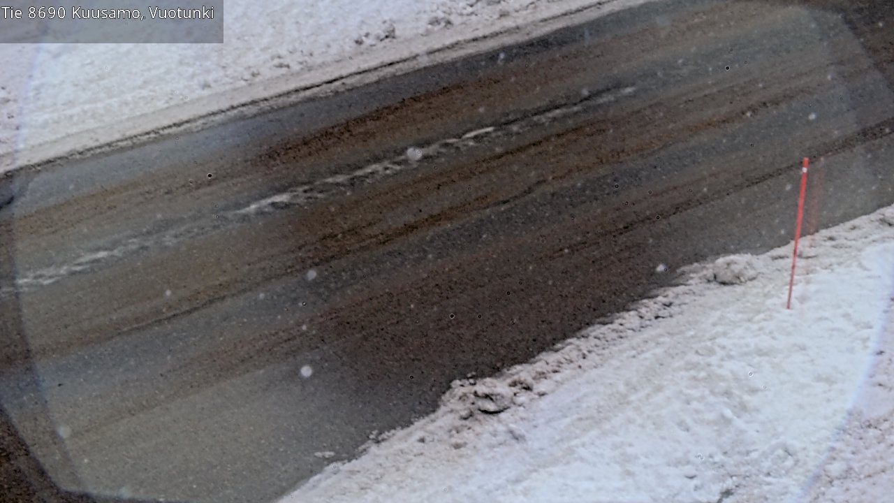 Weather Camera Image Road 8690 Kuusamo, Vuotunki, Kuusamo, Pohjois-Pohjanmaa