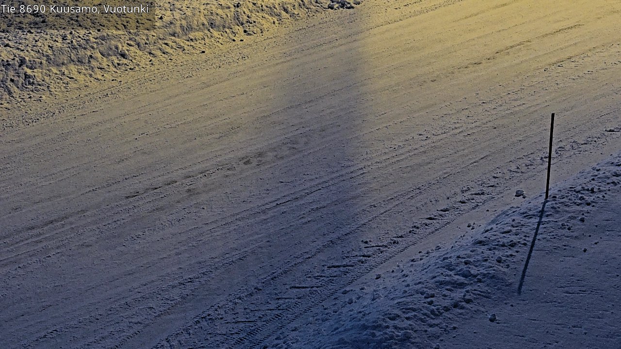 Weather Camera Image Road 8690 Kuusamo, Vuotunki, Kuusamo, Pohjois-Pohjanmaa