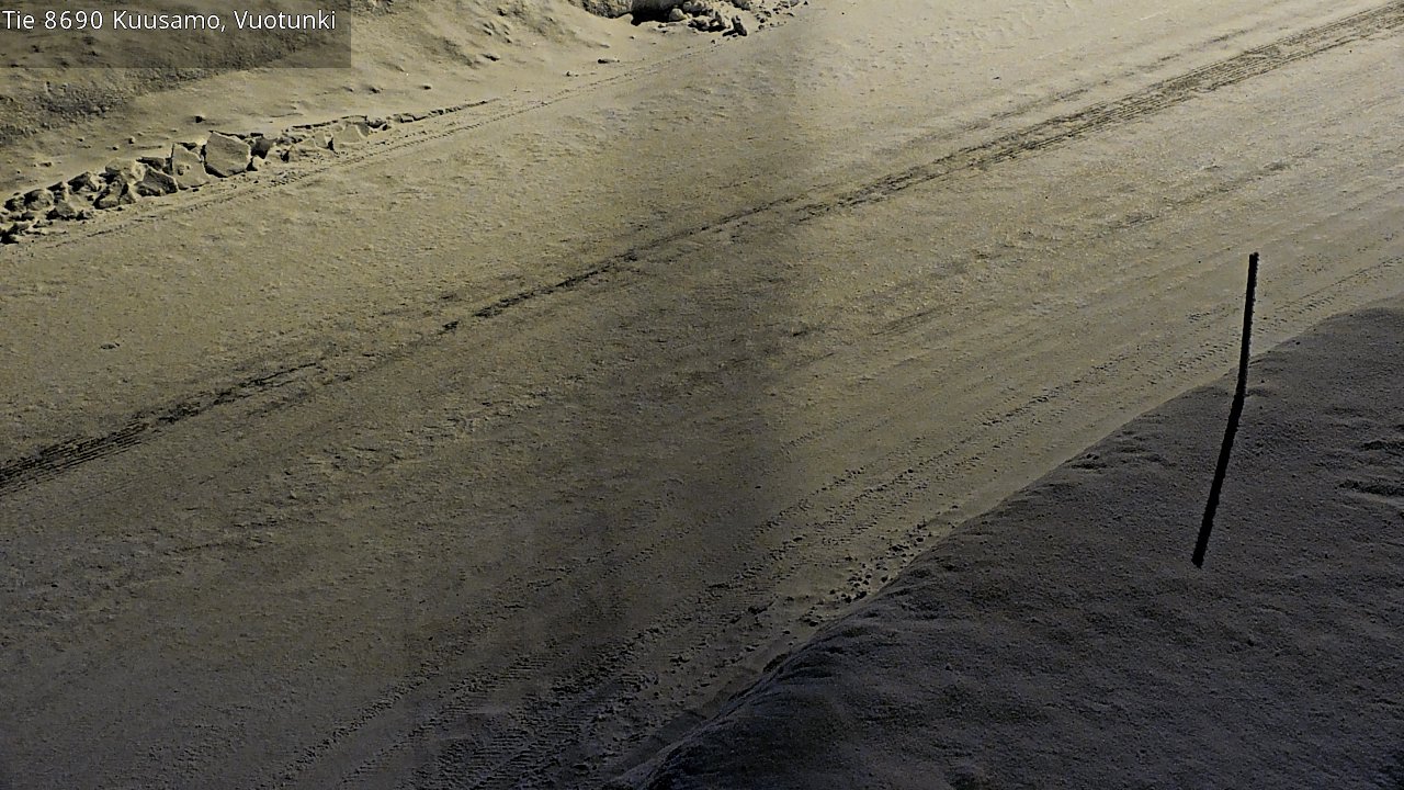 Weather Camera Image Road 8690 Kuusamo, Vuotunki, Kuusamo, Pohjois-Pohjanmaa