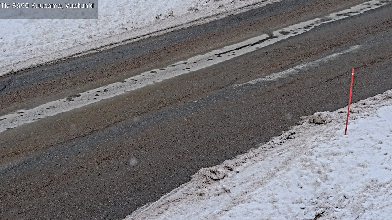 Weather Camera Image Road 8690 Kuusamo, Vuotunki, Kuusamo, Pohjois-Pohjanmaa