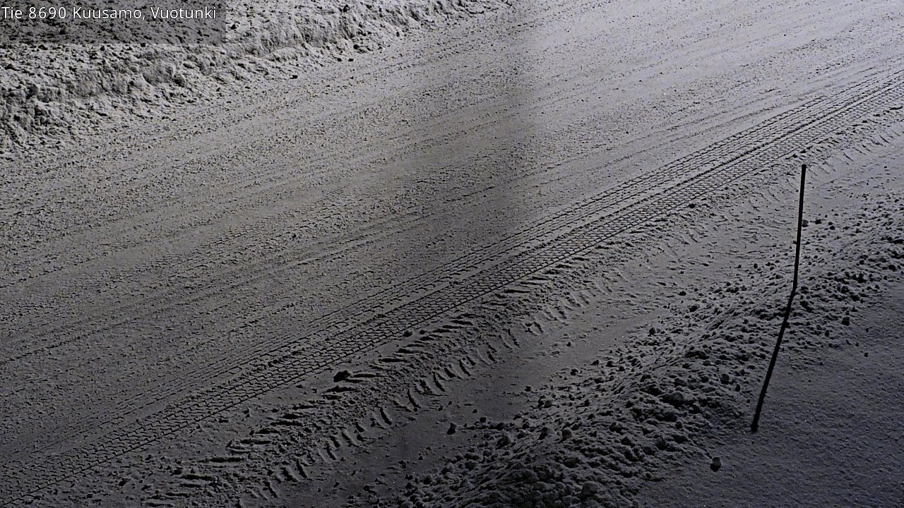 Weather Camera Image Road 8690 Kuusamo, Vuotunki, Kuusamo, Pohjois-Pohjanmaa