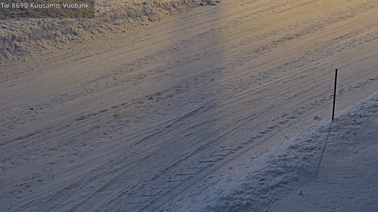 Weather Camera Image Road 8690 Kuusamo, Vuotunki, Kuusamo, Pohjois-Pohjanmaa