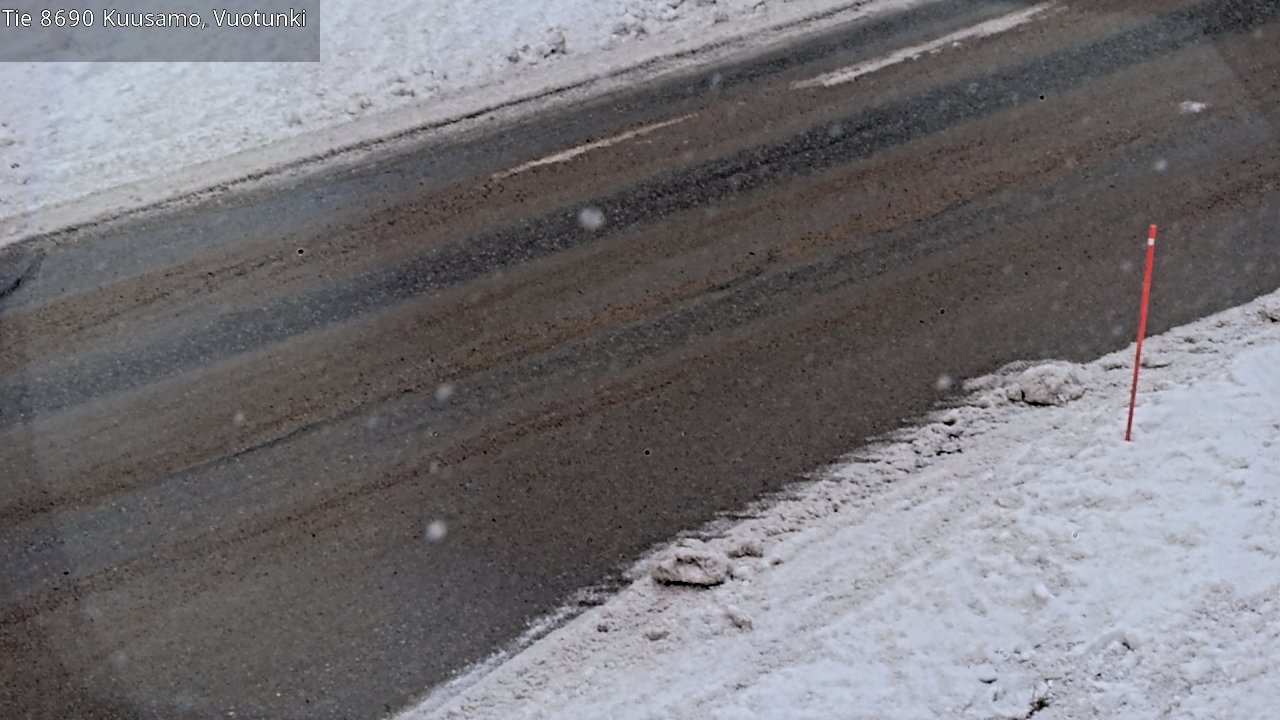 Weather Camera Image Väg 8690 Kuusamo, Vuotunki, Kuusamo, Pohjois-Pohjanmaa