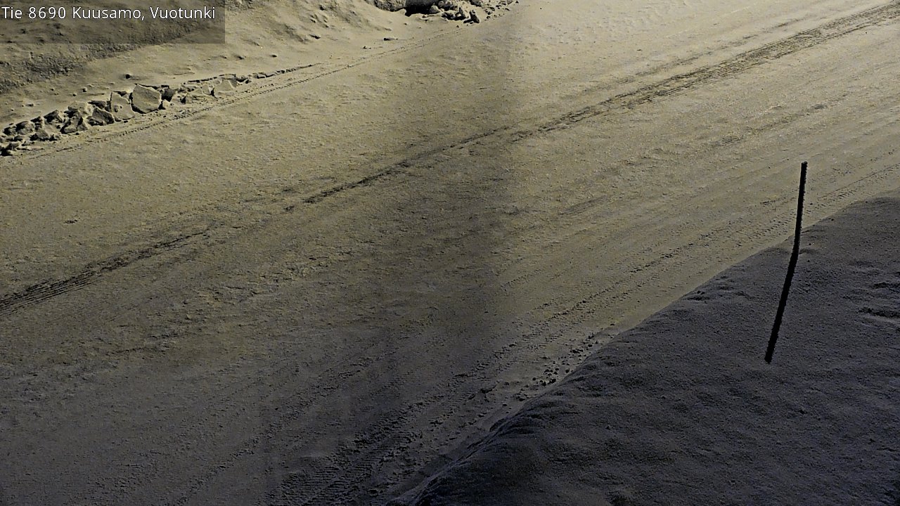 Weather Camera Image Road 8690 Kuusamo, Vuotunki, Kuusamo, Pohjois-Pohjanmaa