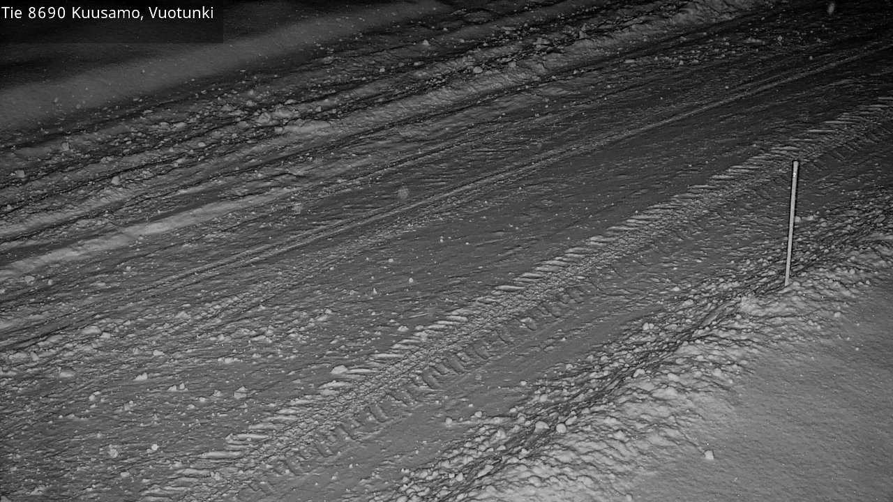 Weather Camera Image Road 8690 Kuusamo, Vuotunki, Kuusamo, Pohjois-Pohjanmaa