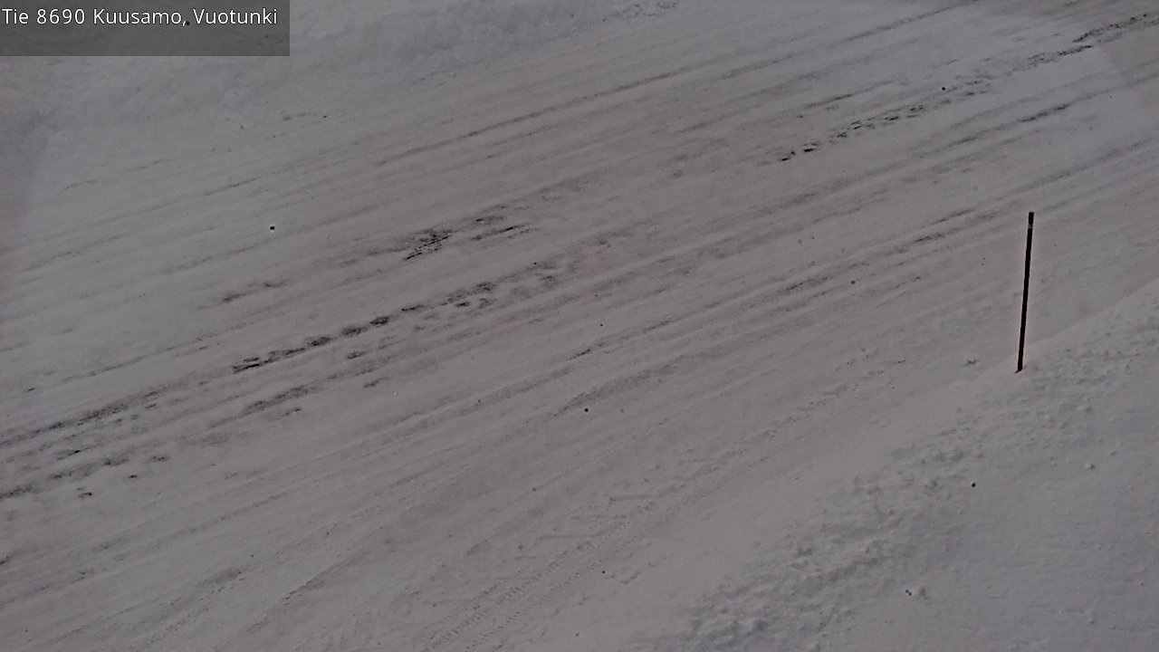 Weather Camera Image Road 8690 Kuusamo, Vuotunki, Kuusamo, Pohjois-Pohjanmaa