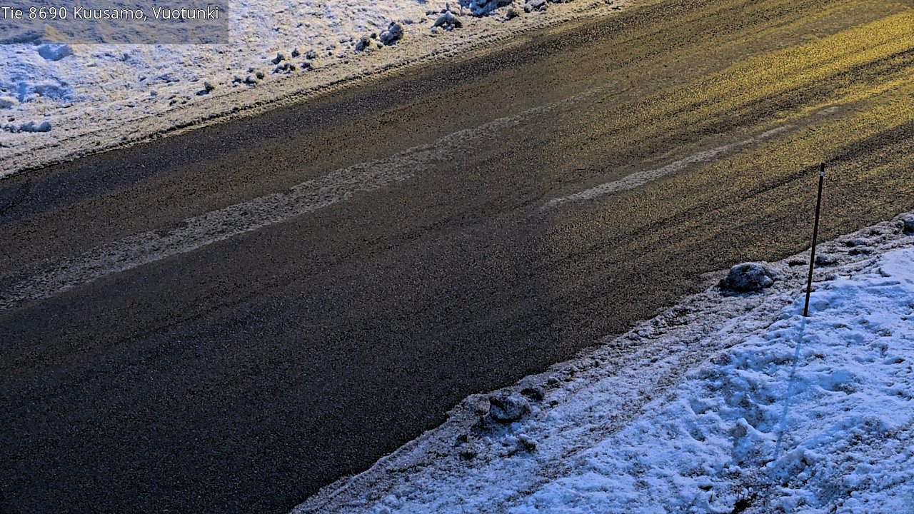 Weather Camera Image Road 8690 Kuusamo, Vuotunki, Kuusamo, Pohjois-Pohjanmaa